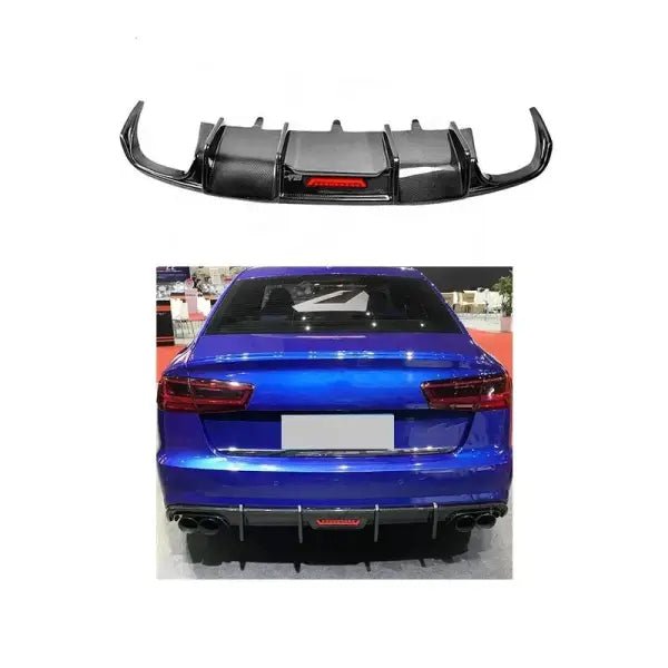 Audi A6 C7 Real Carbon Fiber Diffuser â Karbel Style (2012â2015)