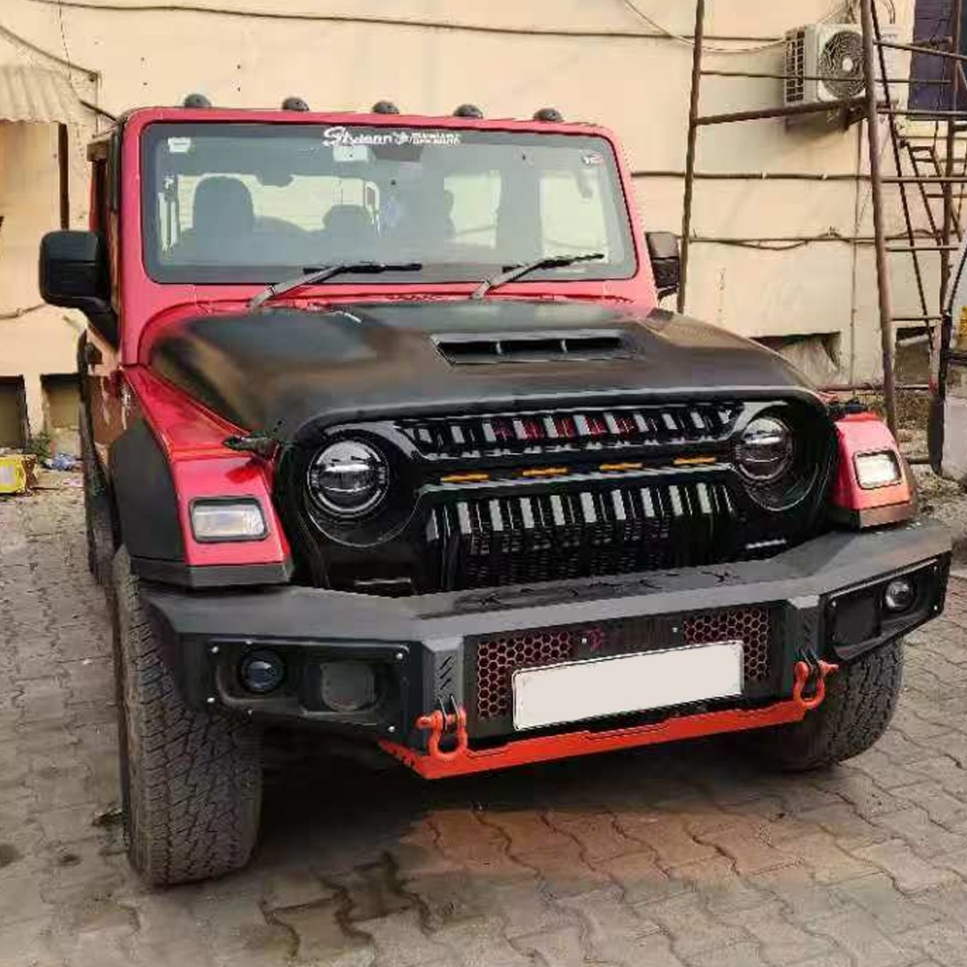 Wrangler Style Hood for Mahindra Thar and Thar Roxx