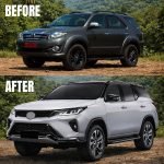 Legender Front Facelift Bodykit for Toyota Fortuner (2012â2016)