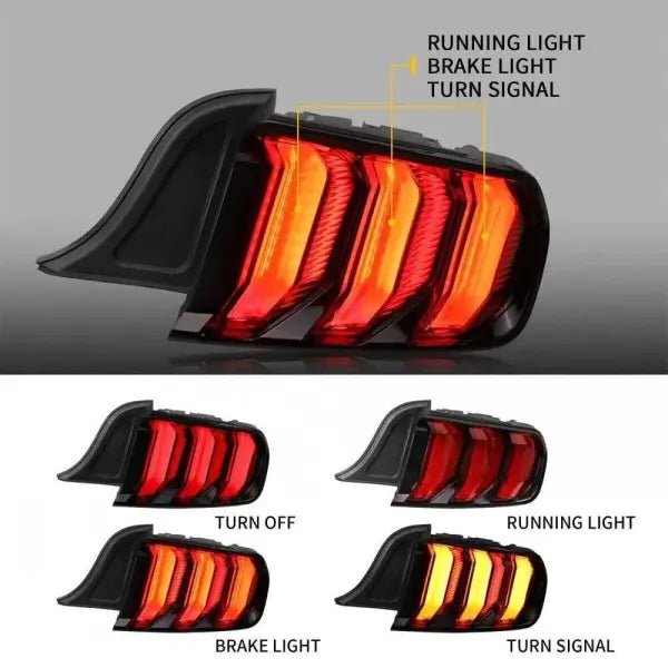 Sequential LED Tail Lights for Ford Mustang (2015â2020)